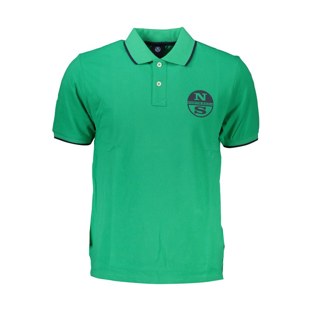 North Sails Verde Baumwoll-Poloshirt für Herren