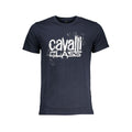Cavalli Class Blu Baumwoll-T-Shirt für Herren