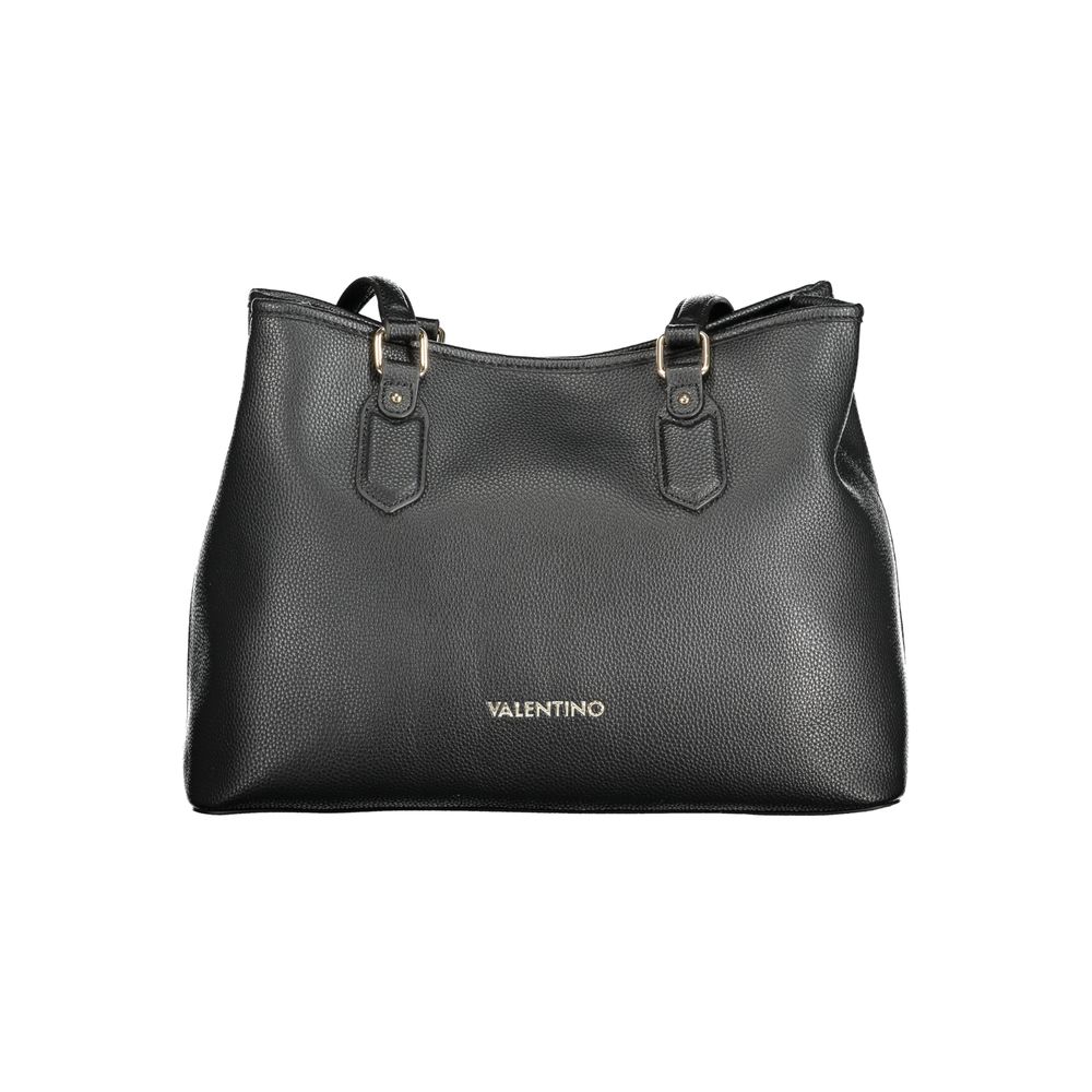 Mario Valentino Schwarze Damen-Handtasche aus Polyurethan