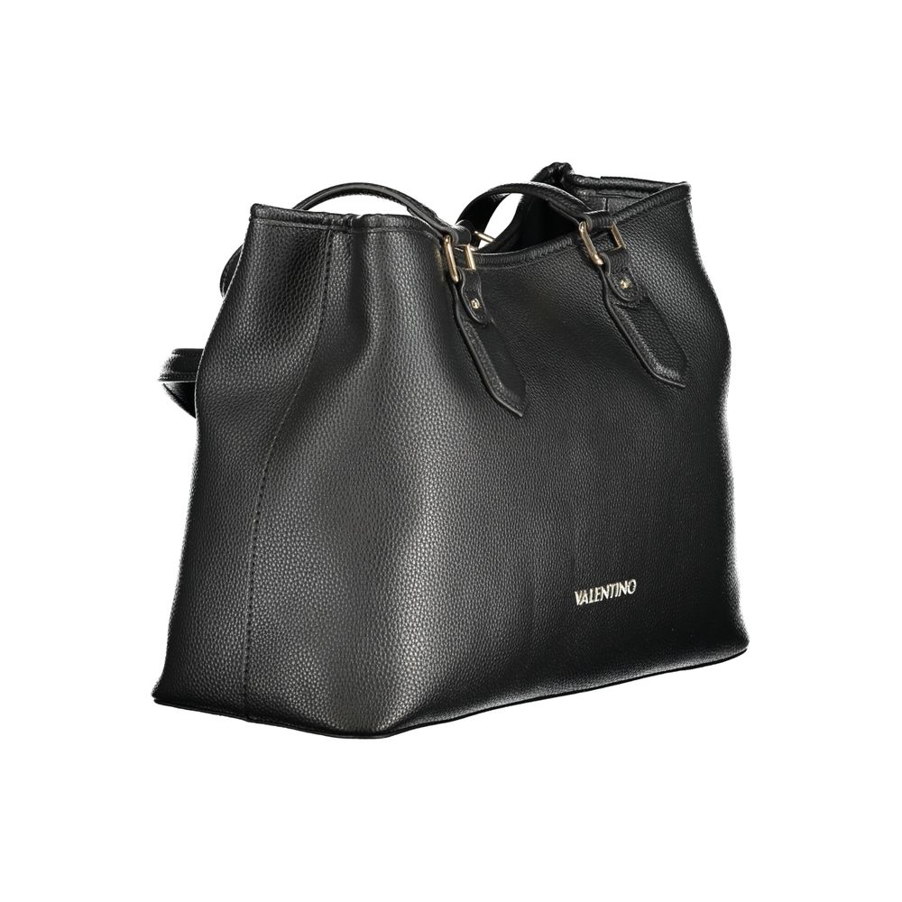 Mario Valentino Schwarze Damen-Handtasche aus Polyurethan
