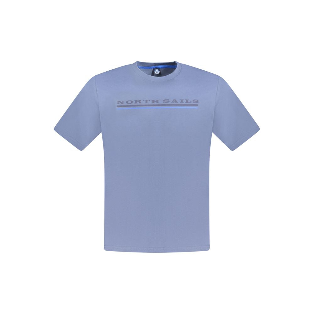 North Sails Blu Baumwoll-T-Shirt für Herren