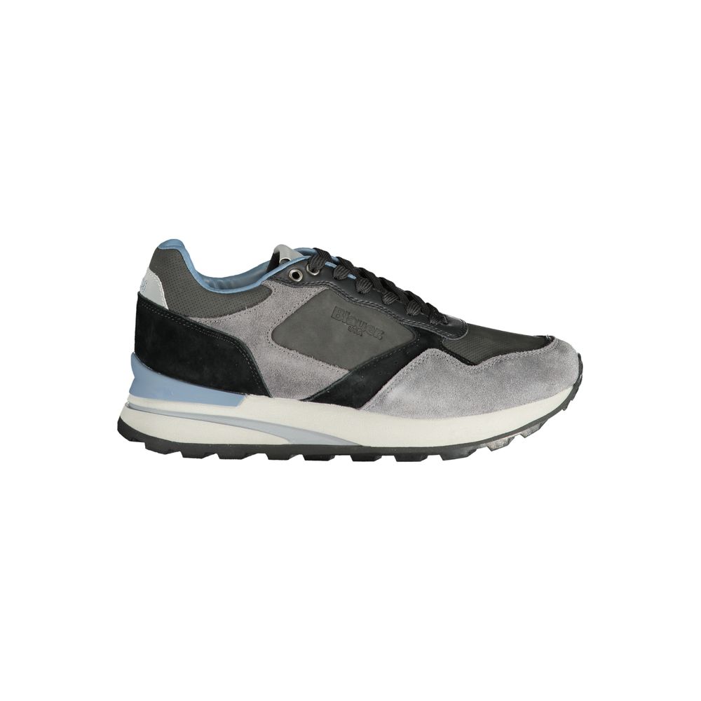 Blue Grey Polyester Sneaker