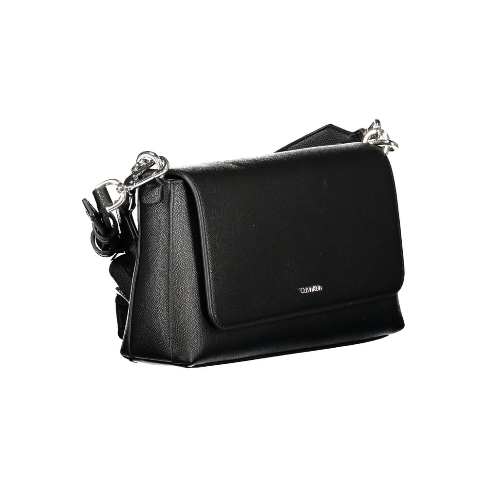 Calvin Klein Schwarze Damen-Handtasche aus Polyurethan