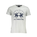 La Martina Grigio Baumwoll-T-Shirt für Herren