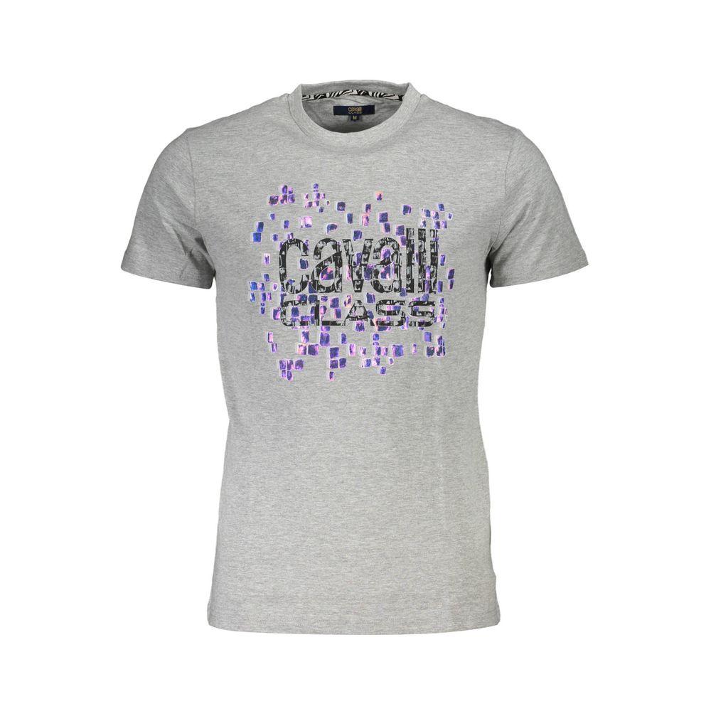 Cavalli Class Braunes Baumwoll-T-Shirt für Herren