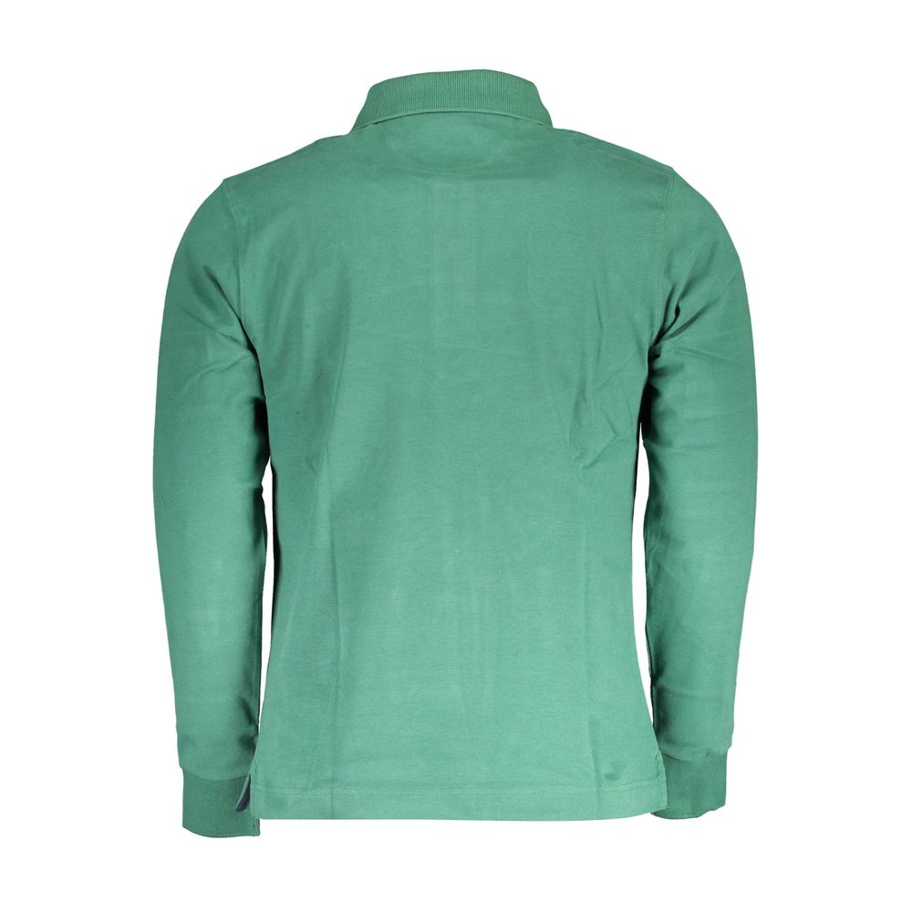 La Martina Grünes Herren-Poloshirt aus Baumwolle