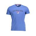 U.S. POLO ASSN. Blaues Baumwoll-T-Shirt für Herren