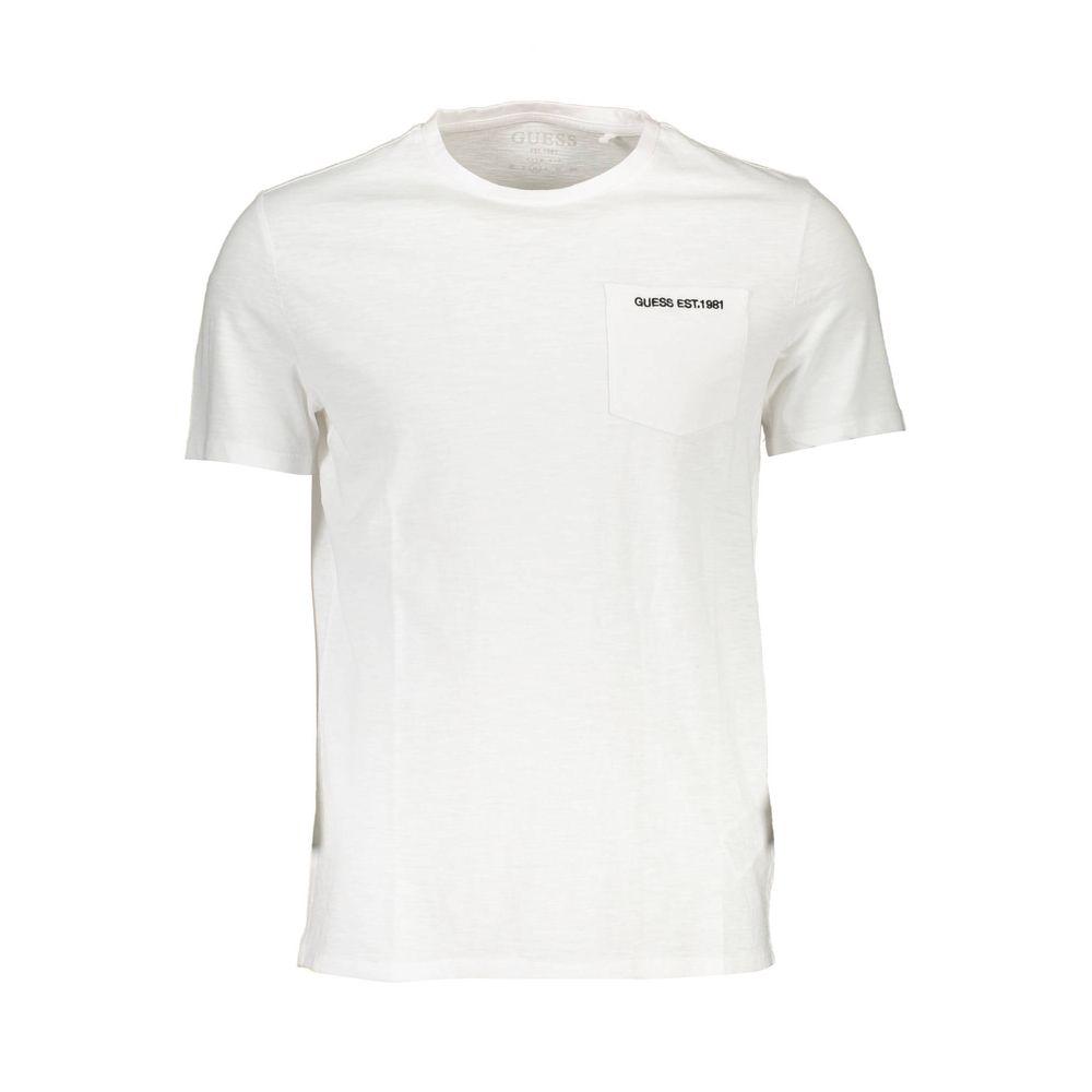Guess Jeans Bianco Baumwoll-T-Shirt für Herren
