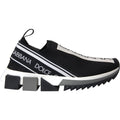 Dolce & Gabbana Black White Slip-On Sorrento Sneakers Shoes