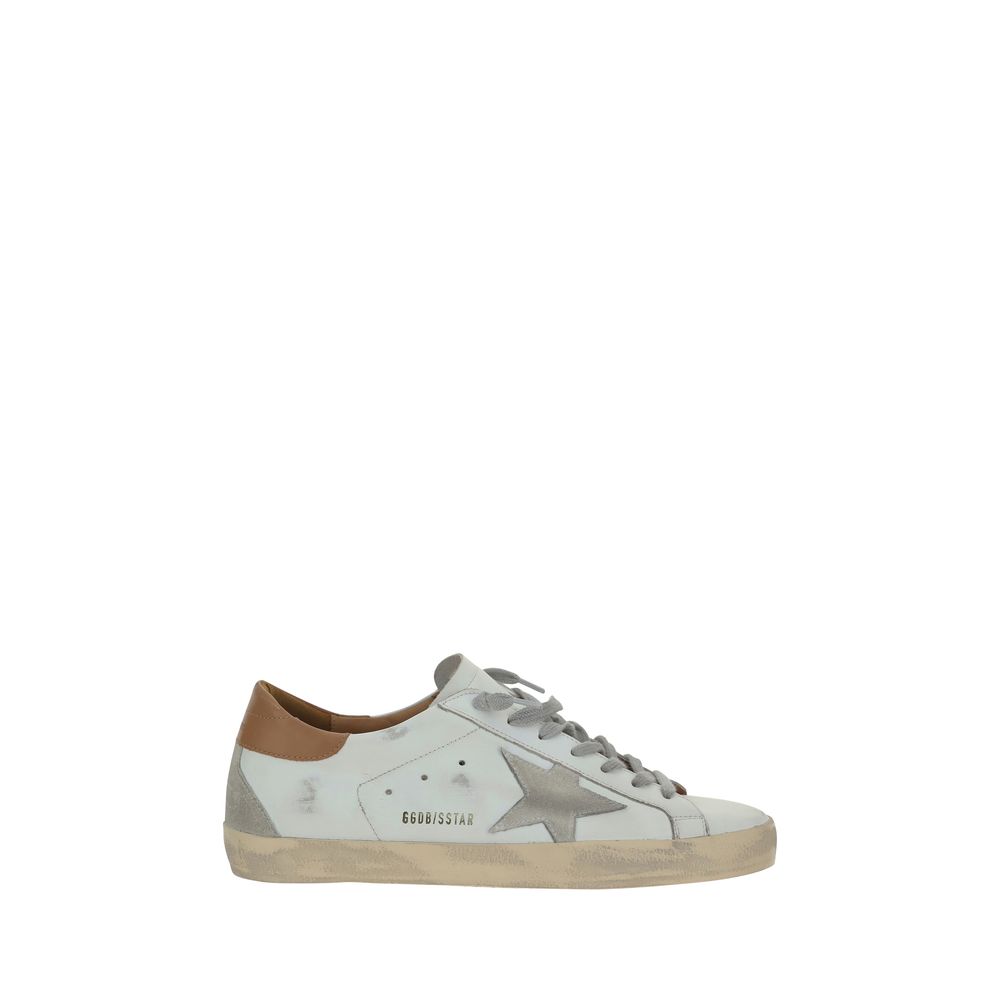 Golden Goose Weiße Leder Superstar Sneaker