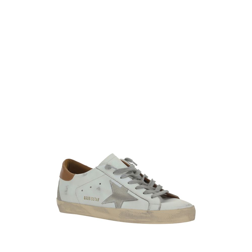 Golden Goose Weiße Leder Superstar Sneaker