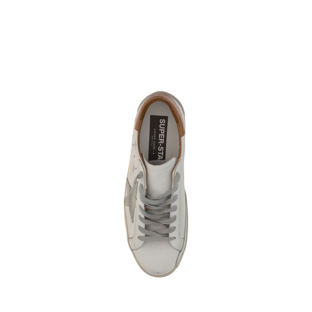 Golden Goose Weiße Leder Superstar Sneaker