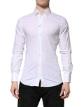 Dolce & Gabbana White GOLD Long Sleeve Formal Shirt