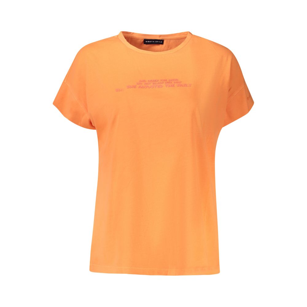 North Sails Baumwoll-T-Shirt in Orange