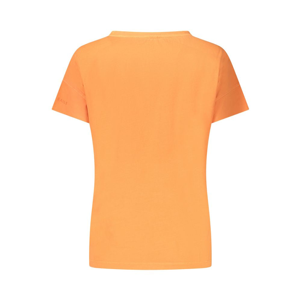 North Sails Baumwoll-T-Shirt in Orange