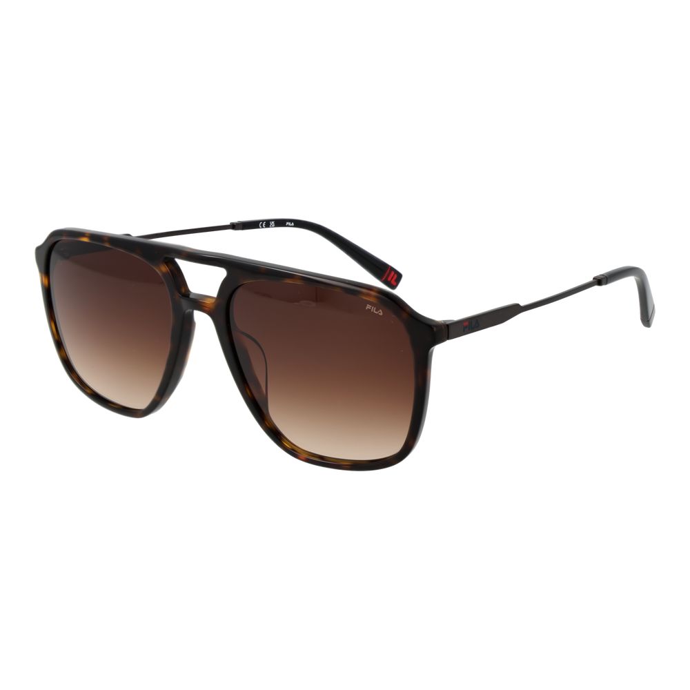 Fila Sonnenbrille aus braunem Celluloseacetat