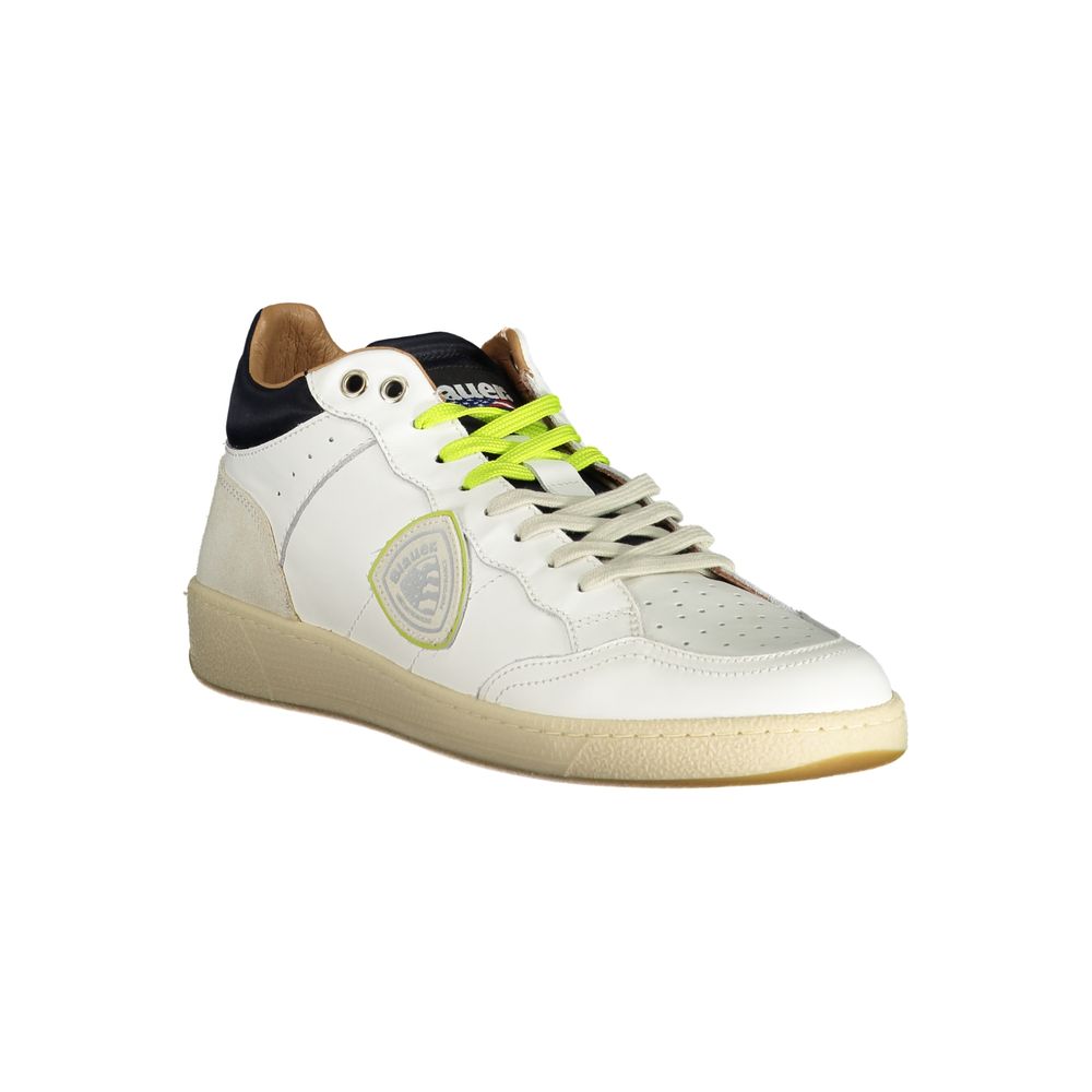 Blue White Polyester Sneaker