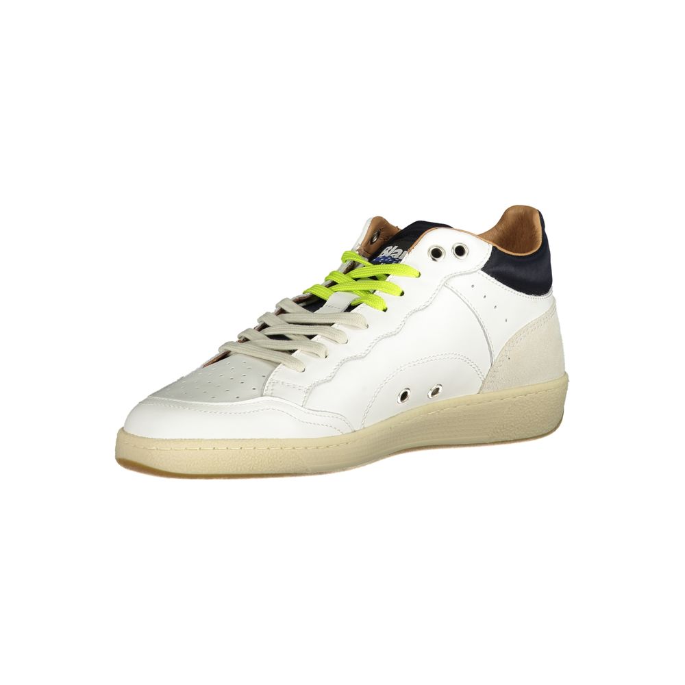 Blue White Polyester Sneaker