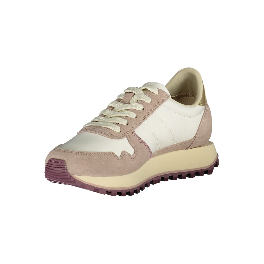 Blue White Polyester Sneaker
