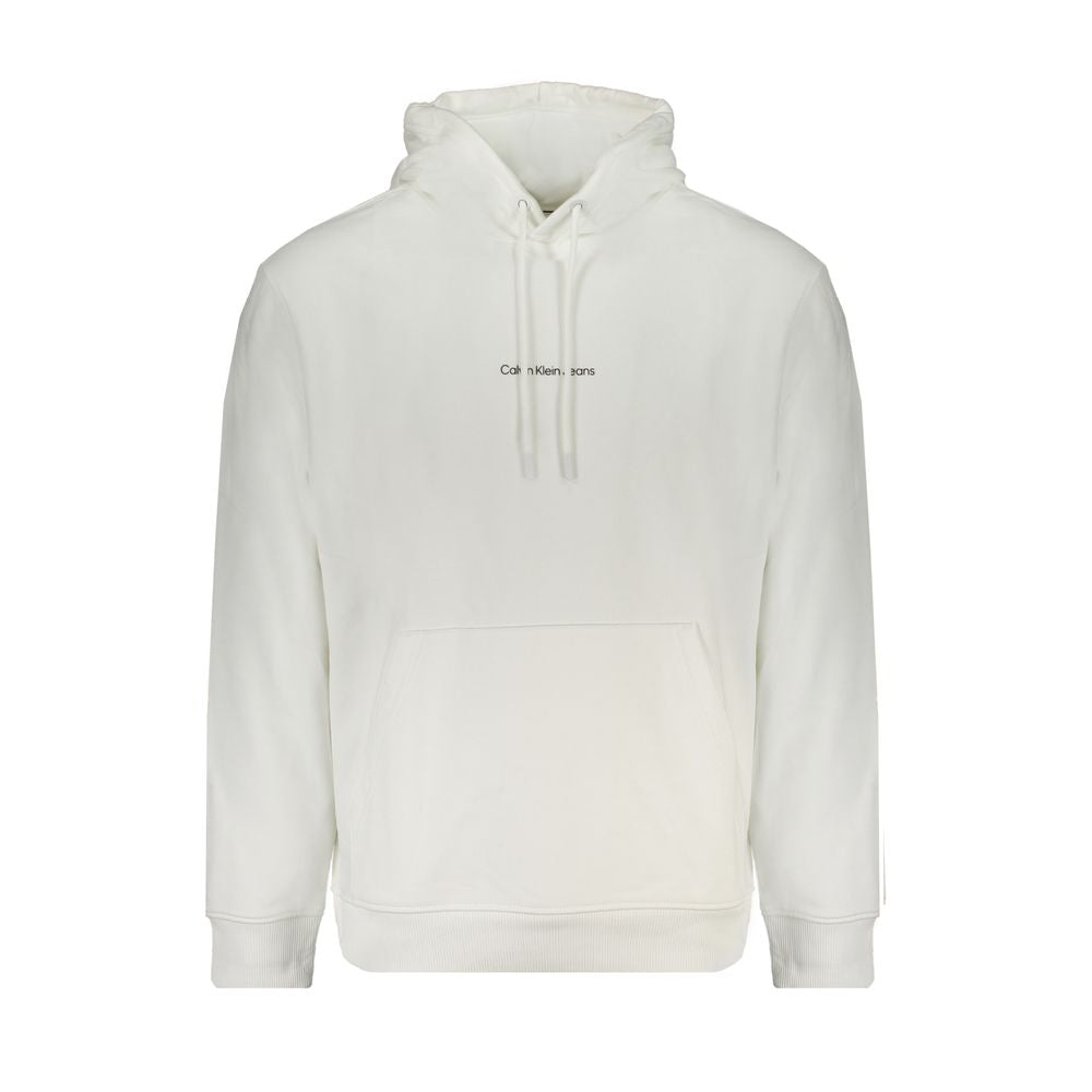 Calvin Klein Weißes Herren-Sweatshirt aus Baumwolle