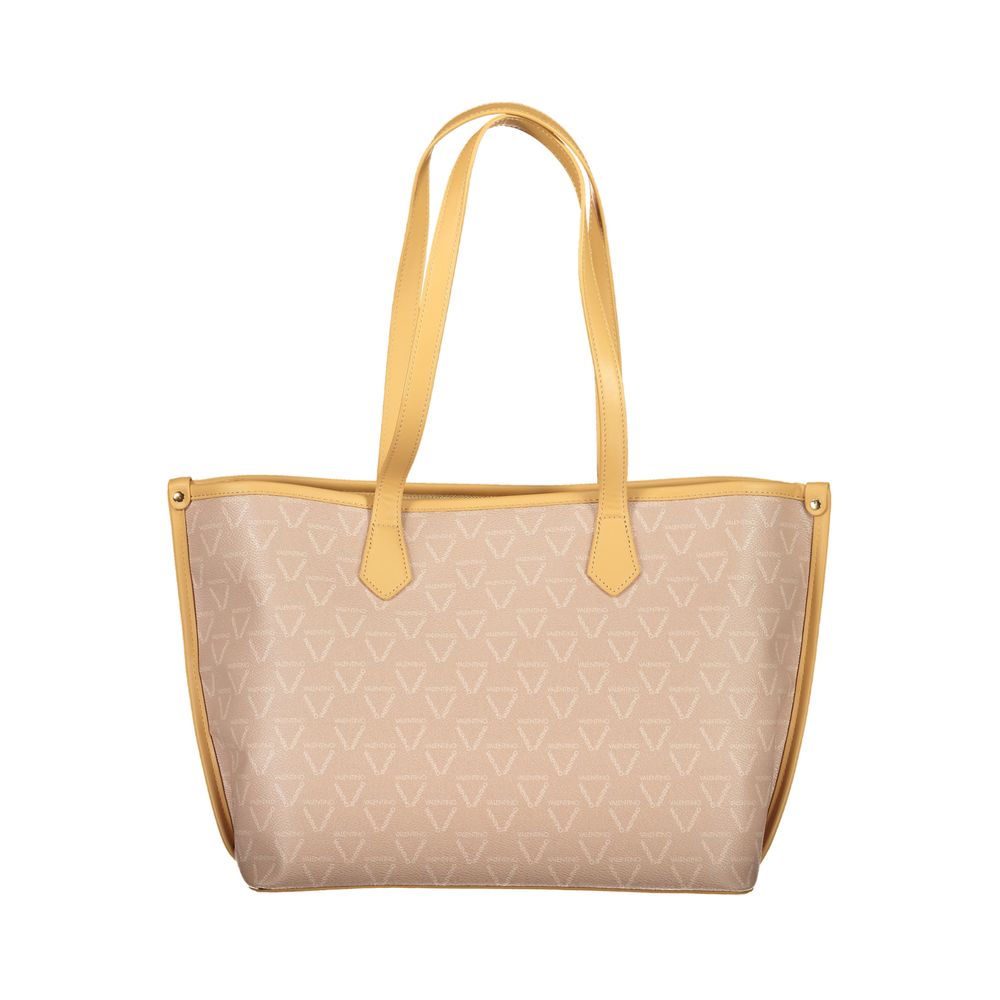 Mario Valentino Schultertasche aus Polyurethan in Beige für Damen