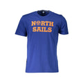 North Sails Blu Baumwoll-T-Shirt für Herren