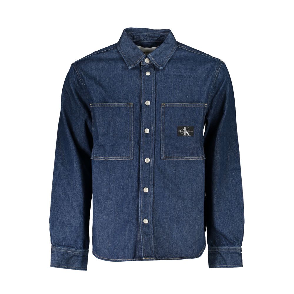 Calvin Klein Blaue Baumwolle Männer Jacke