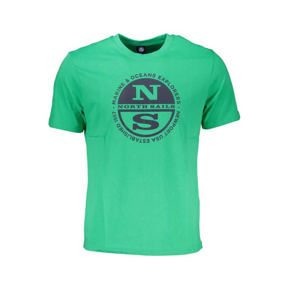 North Sails Verde Baumwoll-T-Shirt für Herren
