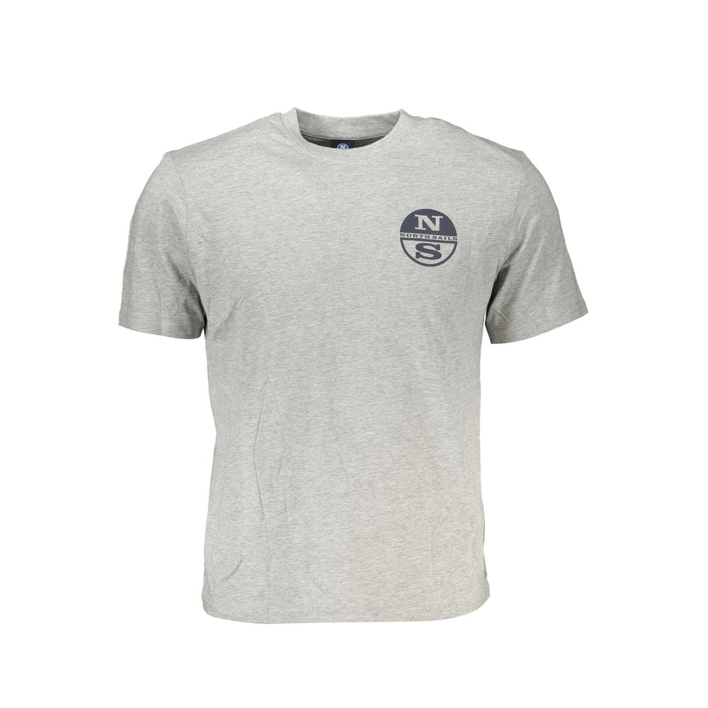 North Sails Graues Baumwoll-T-Shirt für Herren