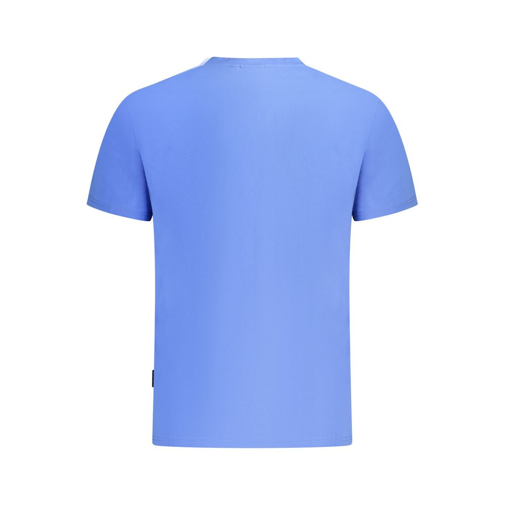 Napapijri Blaues Baumwoll-T-Shirt für Herren