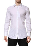 Dolce & Gabbana White GOLD Long Sleeve Formal Shirt