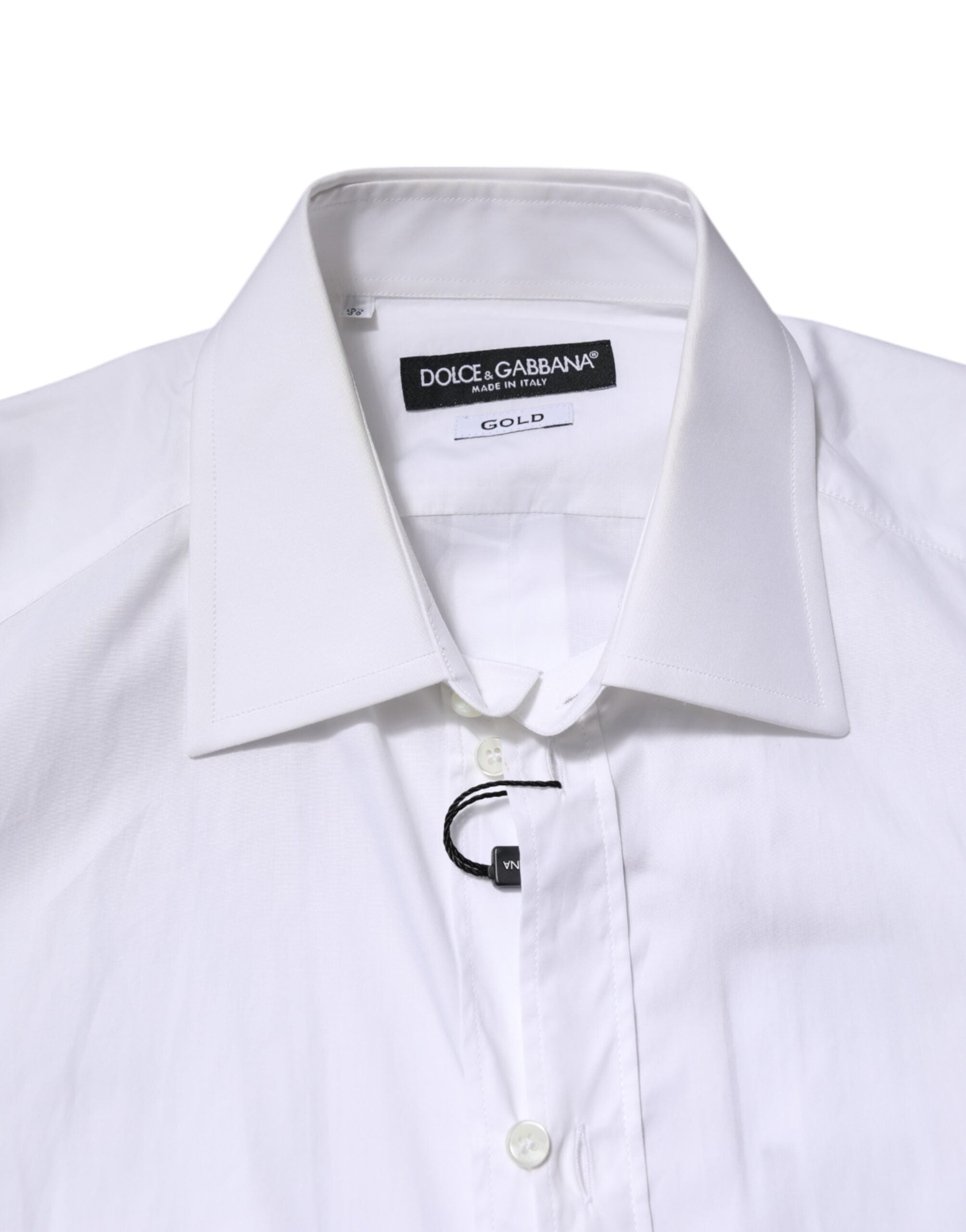 Dolce & Gabbana White GOLD Long Sleeve Formal Shirt