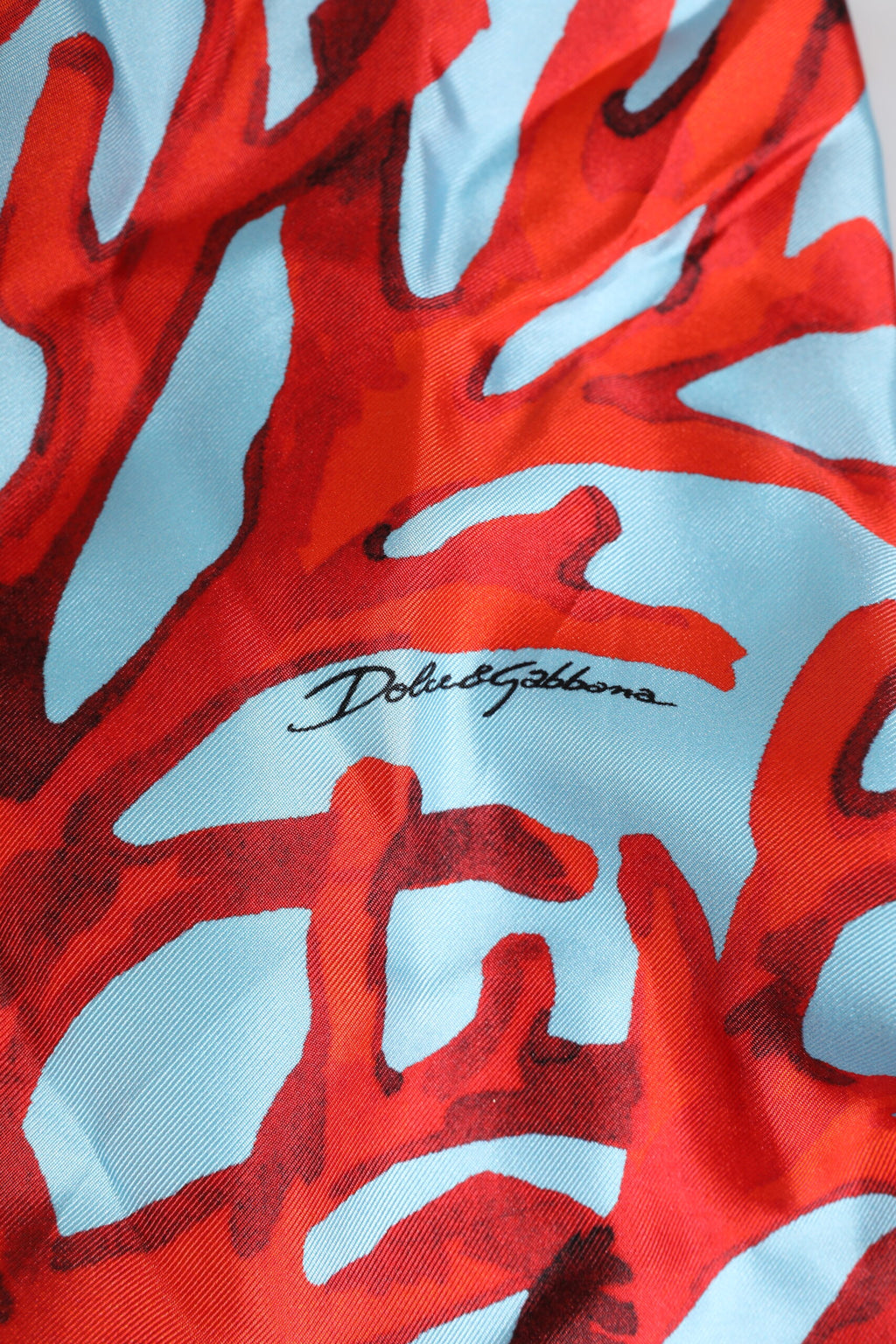 Dolce & Gabbana Blue Red Coral Print Wrap Coat Jacket