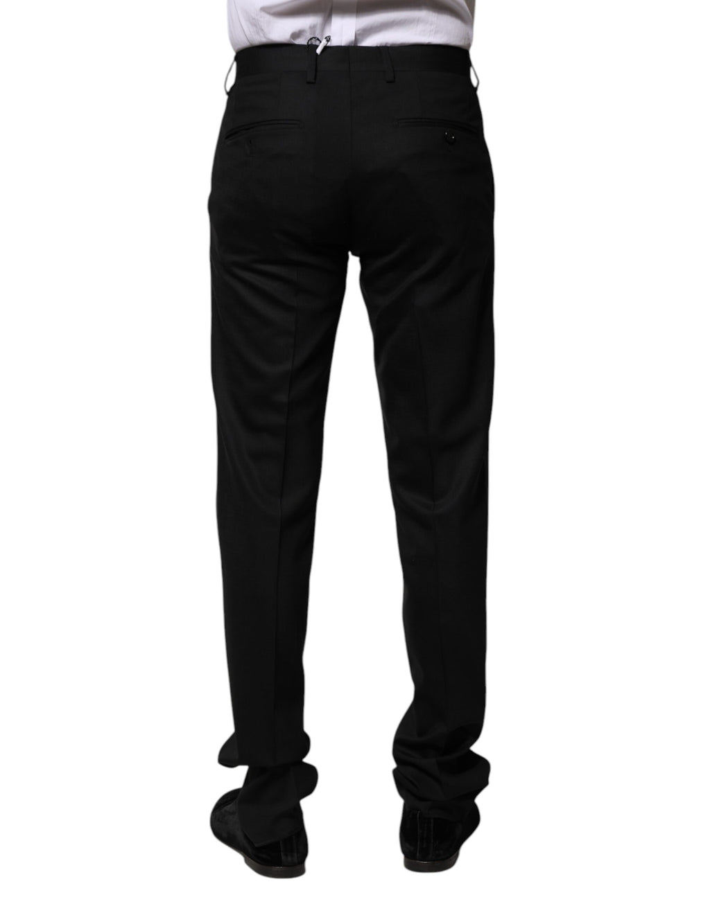 Dolce & Gabbana Schwarze formelle Anzugshose aus Wolle