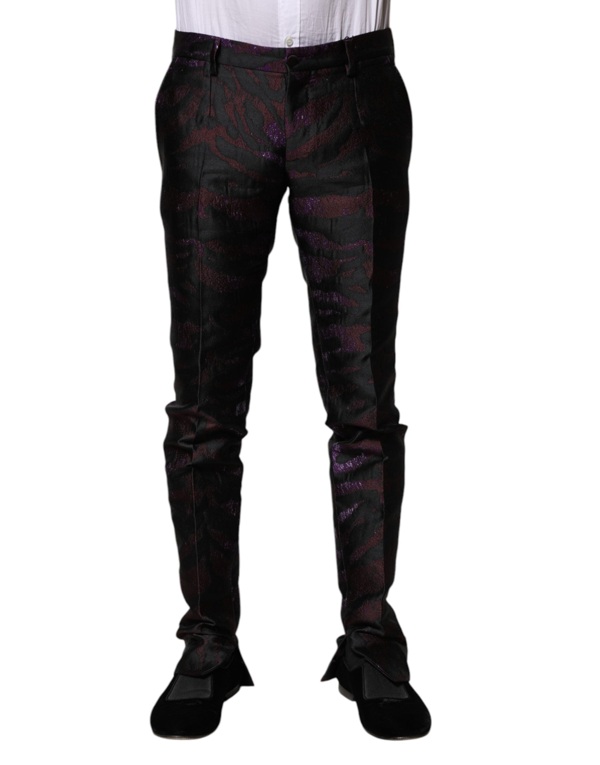 Dolce & Gabbana Patterned Trousers in Polyester in Various Colors