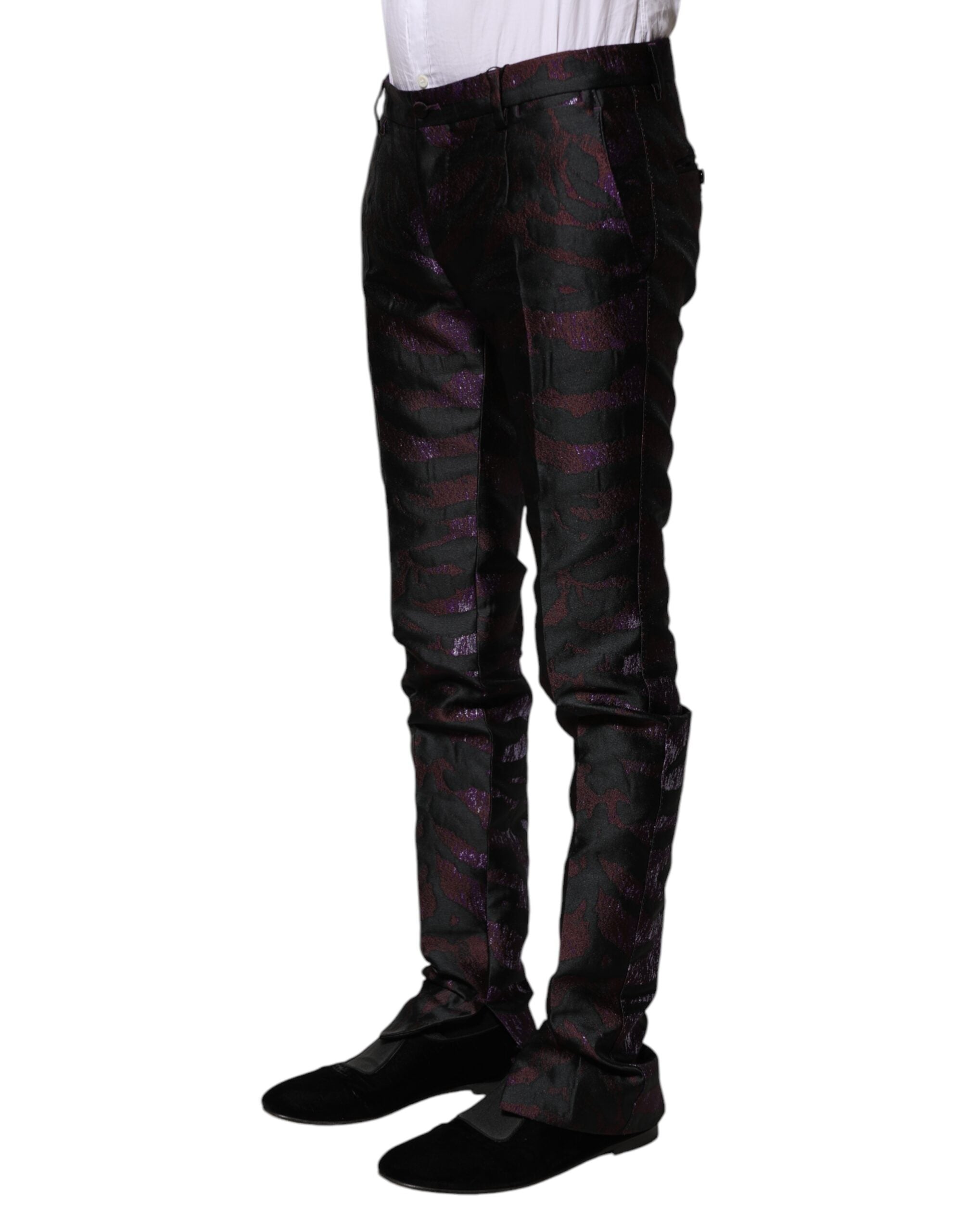 Dolce & Gabbana Patterned Trousers in Polyester in Various Colors