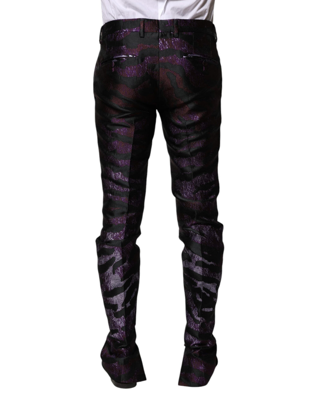 Dolce & Gabbana Patterned Trousers in Polyester in Various Colors