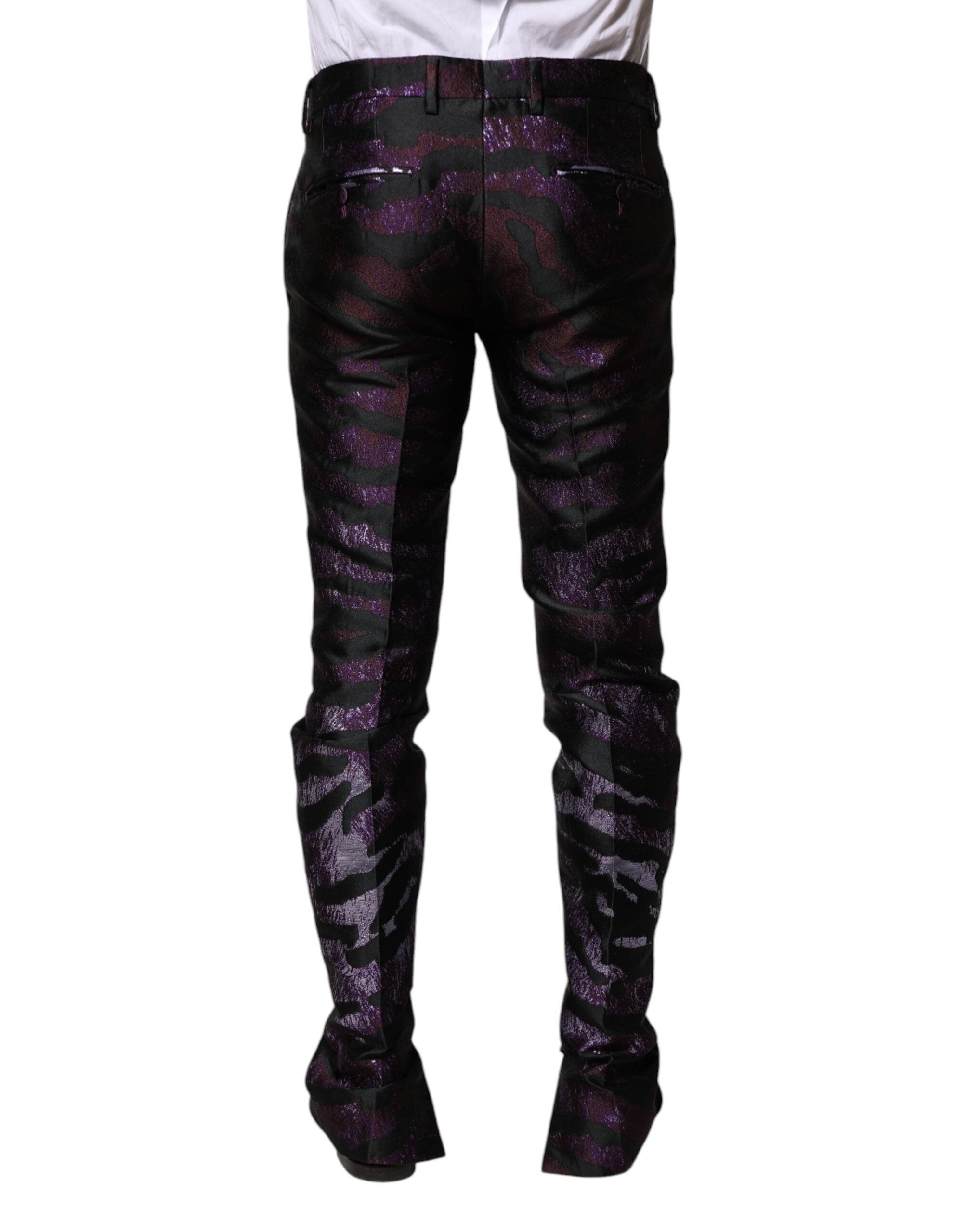 Dolce & Gabbana Patterned Trousers in Polyester in Various Colors