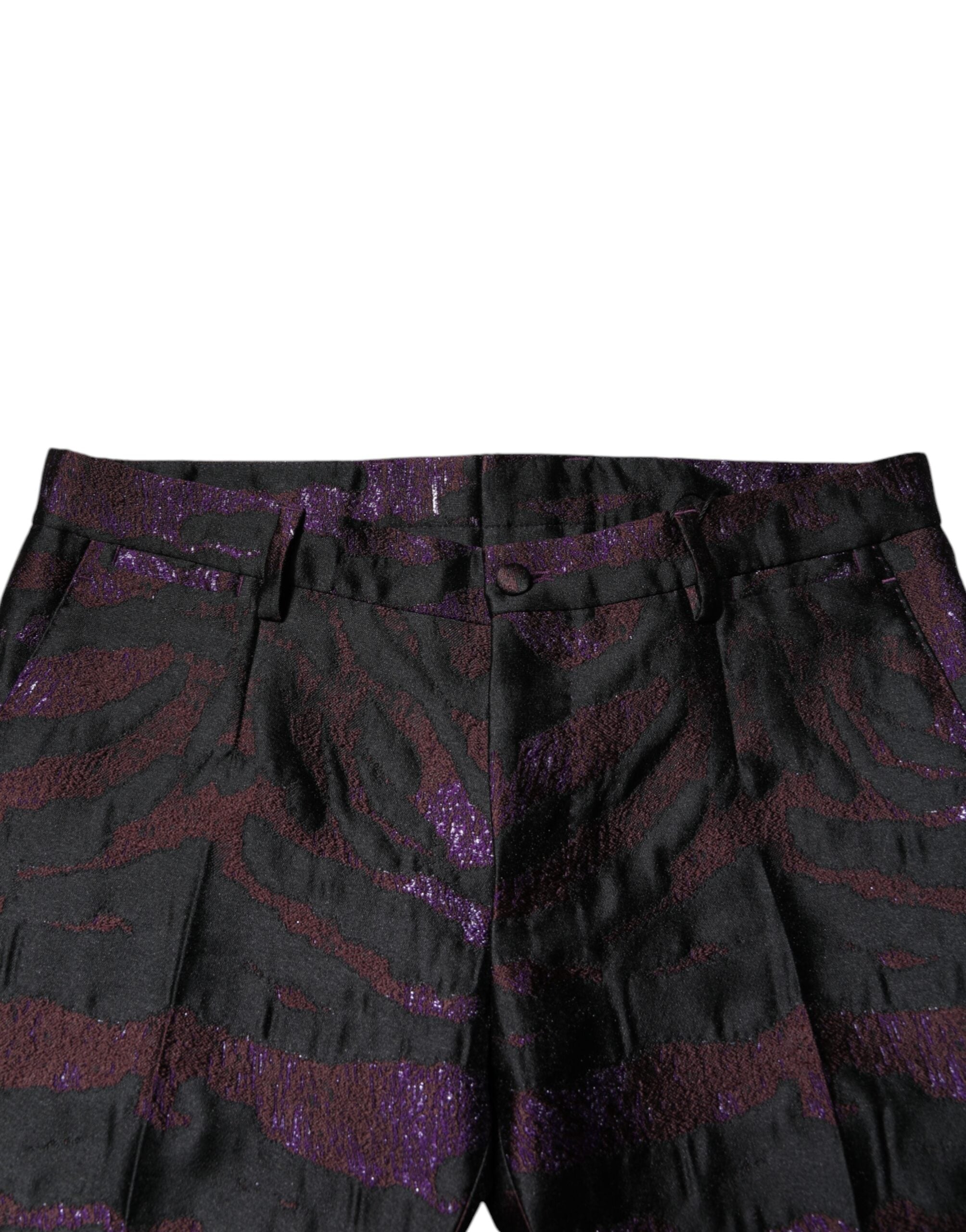 Dolce & Gabbana Patterned Trousers in Polyester in Various Colors