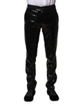 Dolce & Gabbana Schwarze Hose mit Pailletten-Verzierung