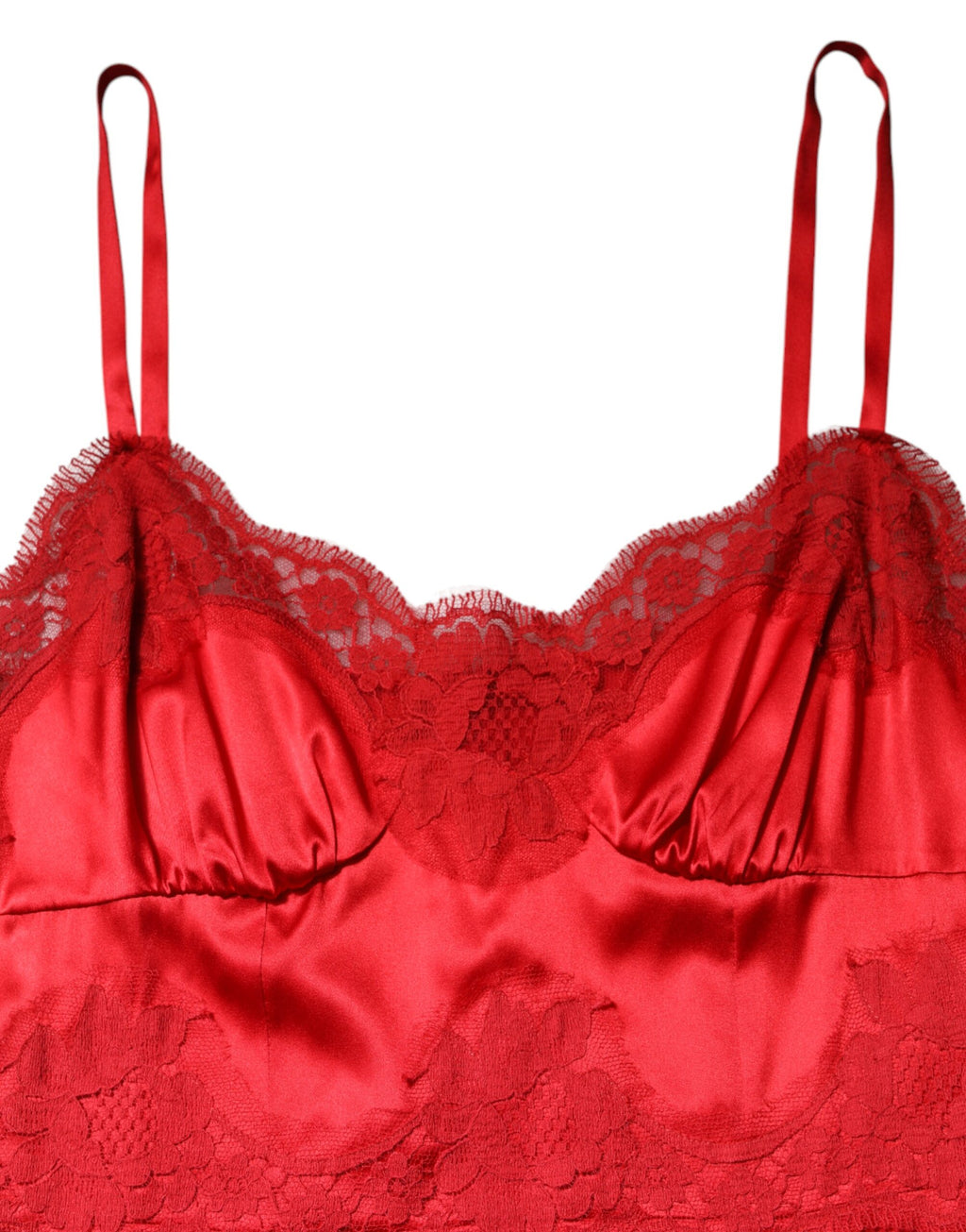 Dolce & Gabbana Red Sleeveless Long Silk Maxi Dress