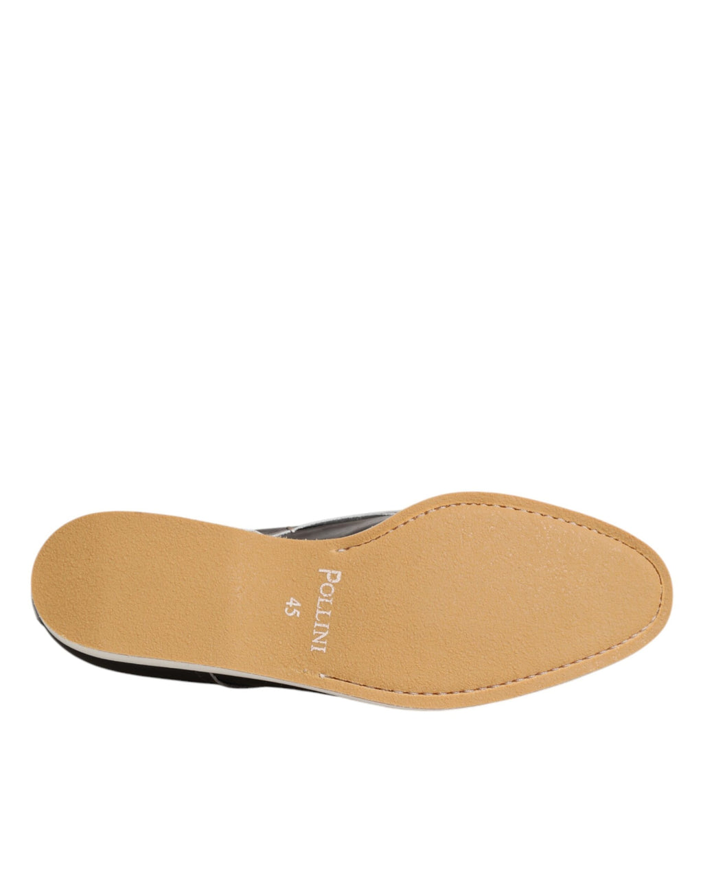 Pollini Dark Brown Leather Derby Lace-Up Dress Formal Shoes
