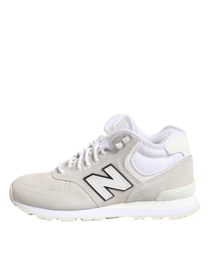 New Balance Off Weiß Wildleder Turnschuhe Schuhe