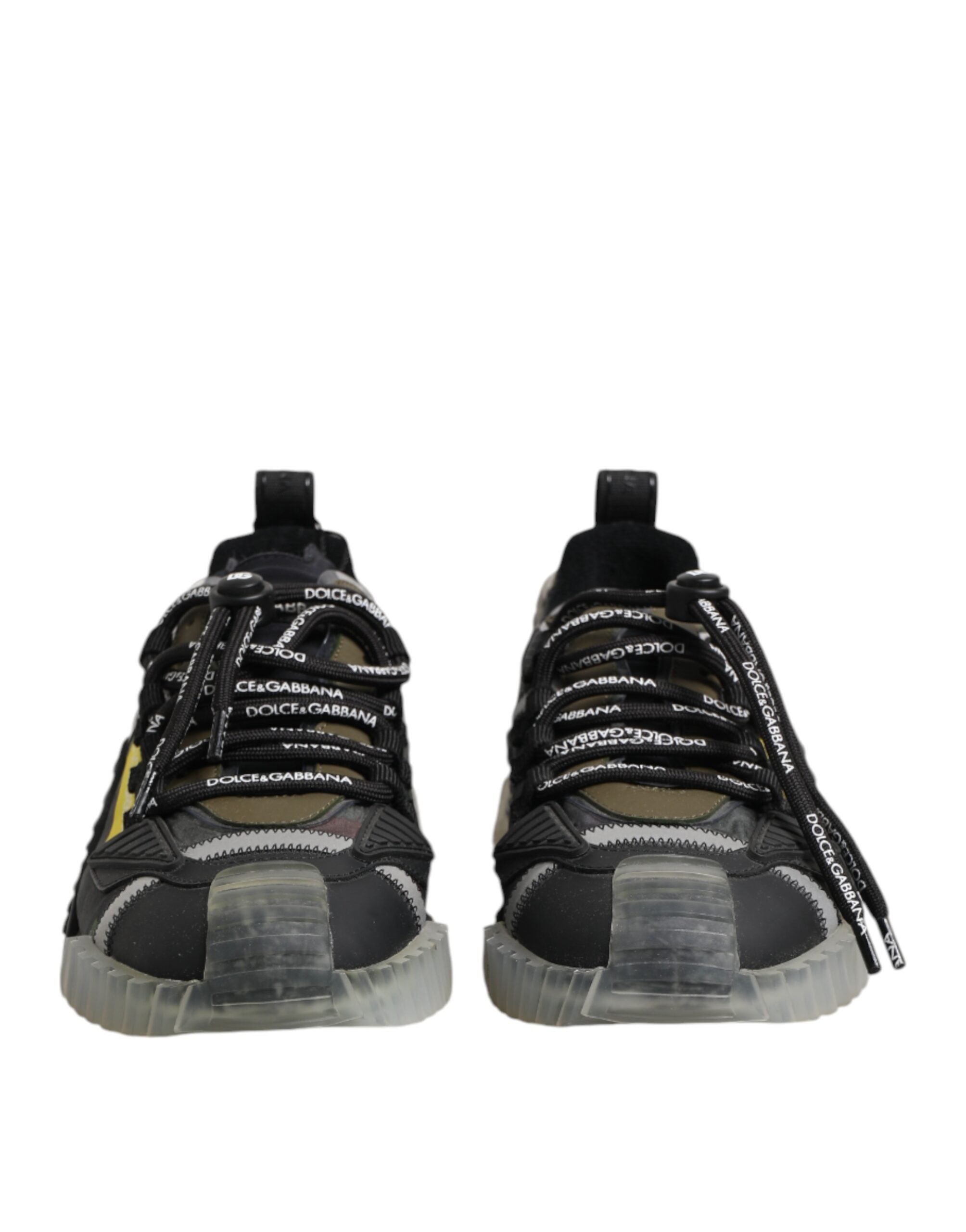 Dolce & Gabbana Multicolor Lace Up Low Top NS1 Turnschuhe Schuhe