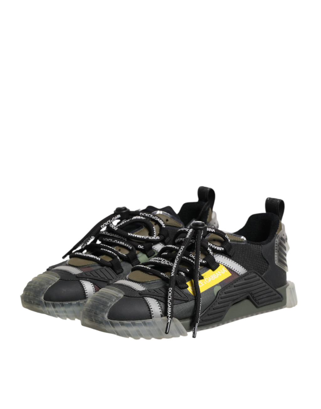 Dolce & Gabbana Multicolor Lace Up Low Top NS1 Turnschuhe Schuhe