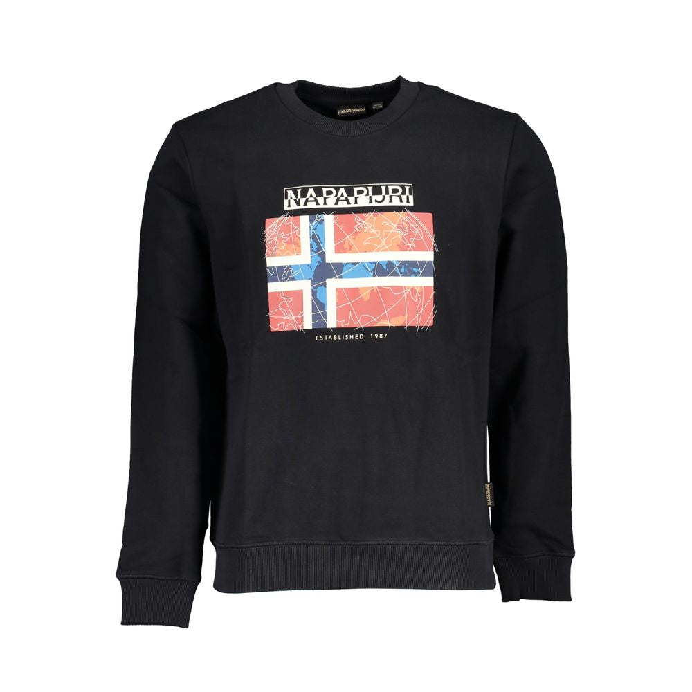 Napapijri Men's Black Cotton Sweater