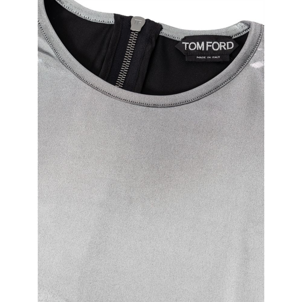 Tom Ford Grey Viscose Long Sleeve