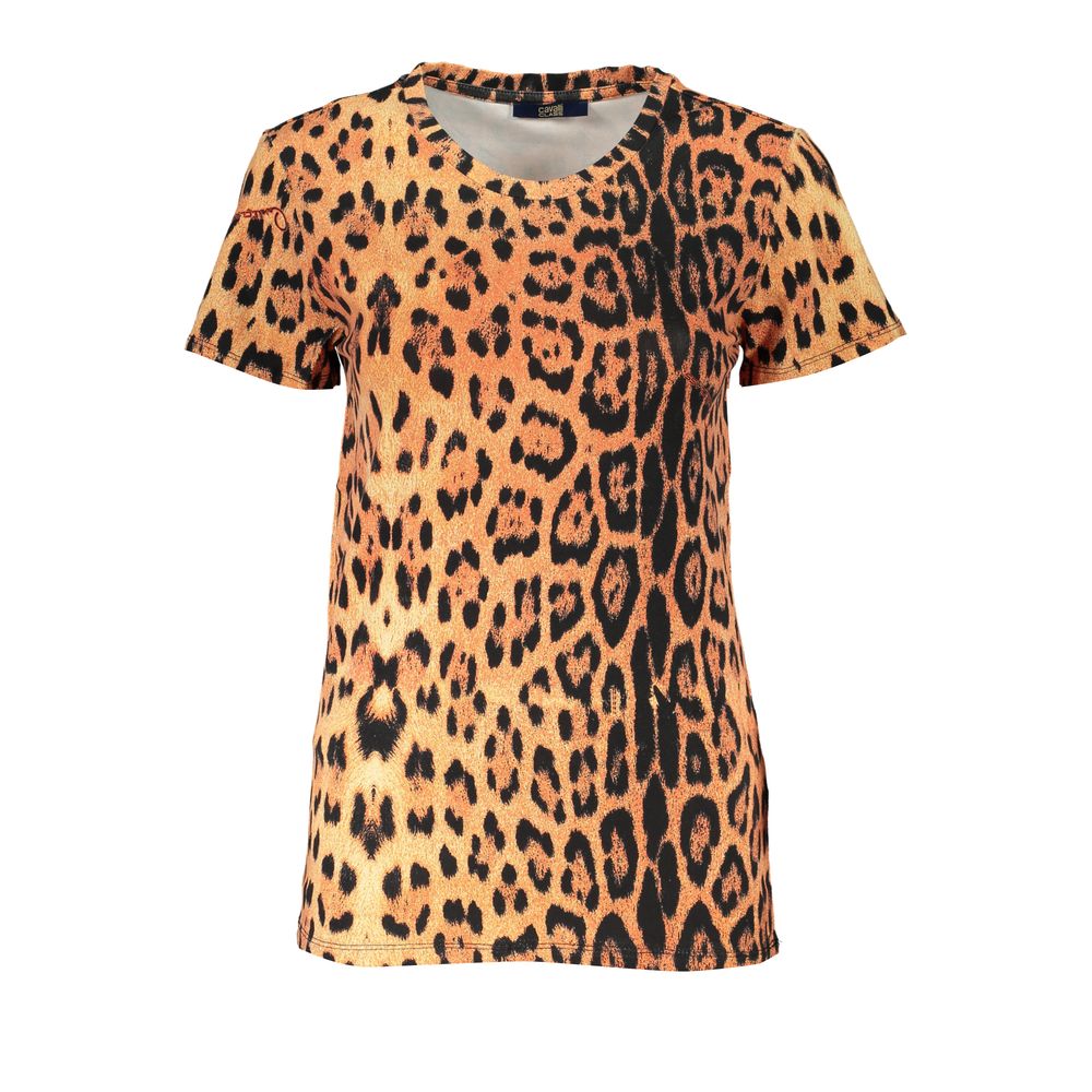 Cavalli Class Orange Baumwolle Frauen T-Shirt