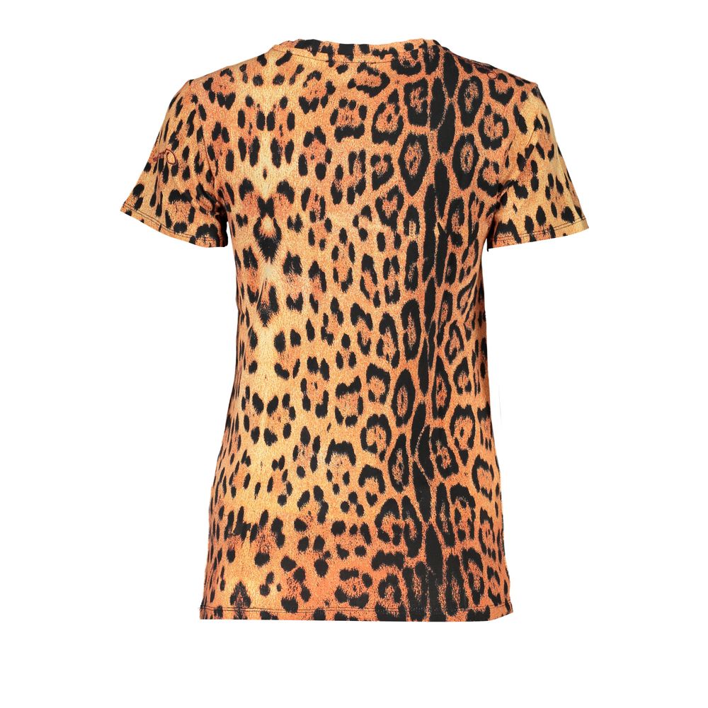 Cavalli Class Orange Baumwolle Frauen T-Shirt