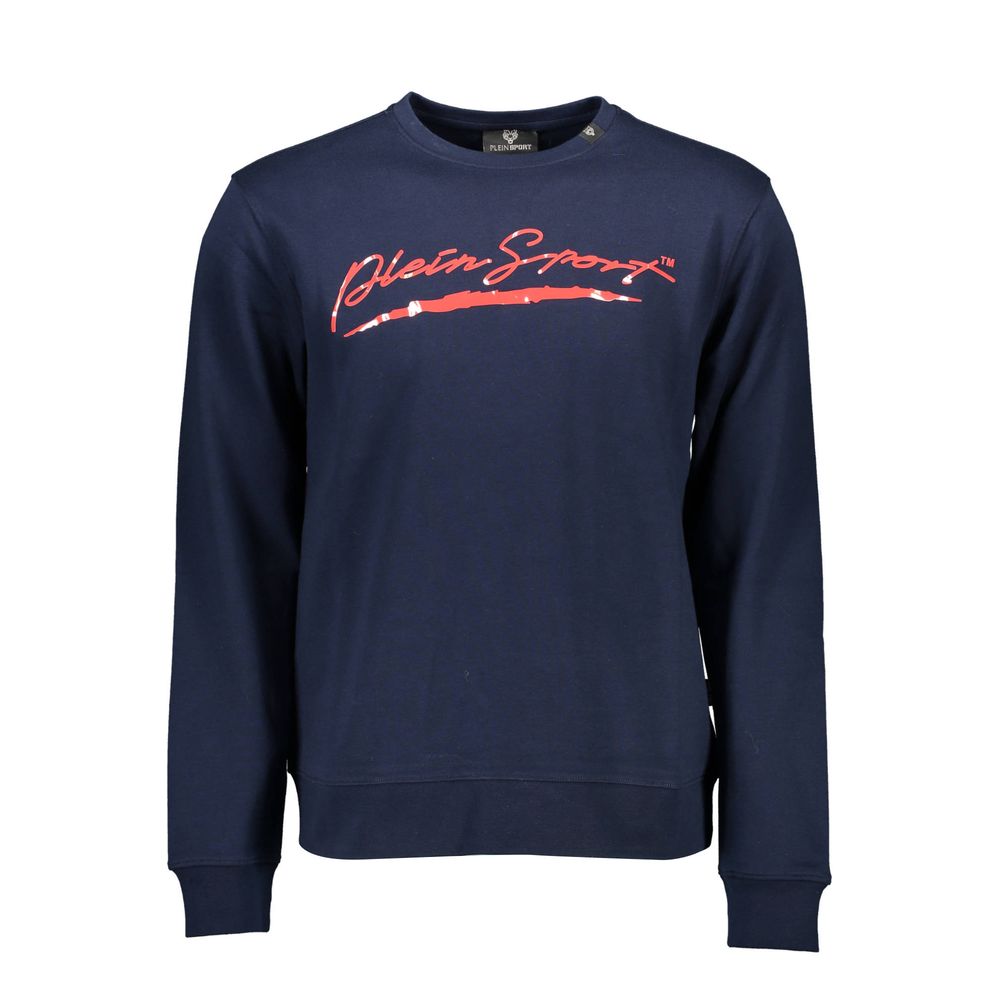 Plein Sport Cotton Sweatshirt in Blue